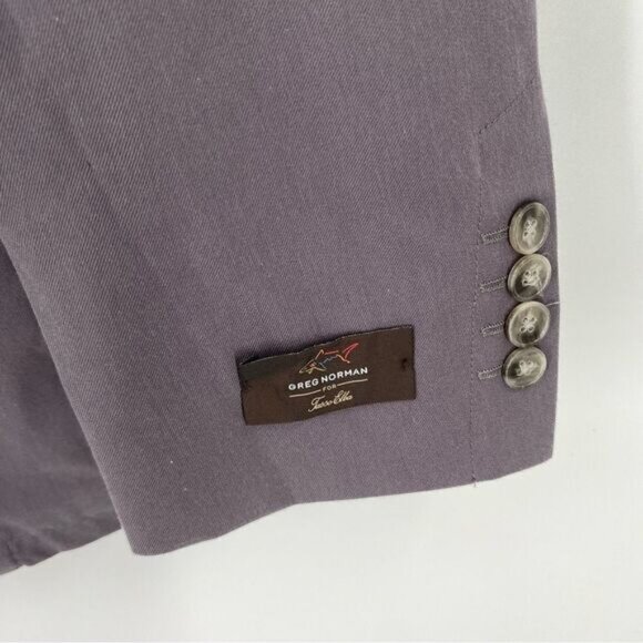 Greg Norman Men’s Gray Blue Sports Blazer Suit Jacket size 42R - Picture 2 of 6